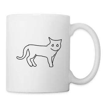 Symbole de chat Animal de compagnie - Mug blanc - blanc - Droite