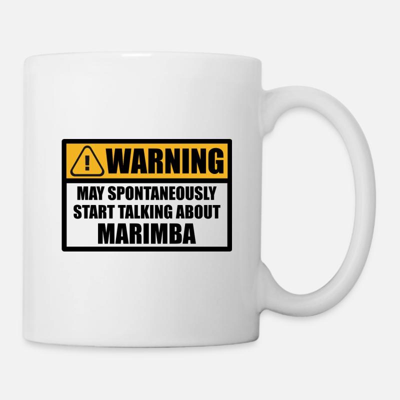 Marimba Player Glockenspieler Lustiger Sprüche - Tasse - Weiß