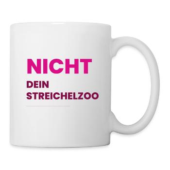 Nicht Dein Streichelzoo Print auf Panel PTSPBD - Tasse - Weiß - Rechts