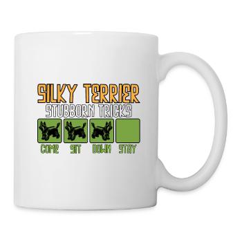 Australian Silky Terrier Funny Sayings Saying - Mug - white - Right