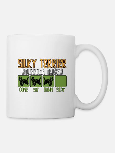 Australian Silky Terrier Lustige Sprüche Spruch - Tasse - Weiß