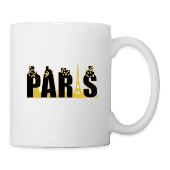 Paris Stadt Fraunkreich golden black - Tasse - Weiß - Rechts