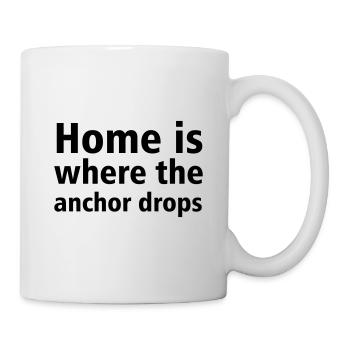 home is where the anchor drops - Mug - white - Right