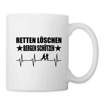 Feuerwehr - Tasse - Weiß - Rechts