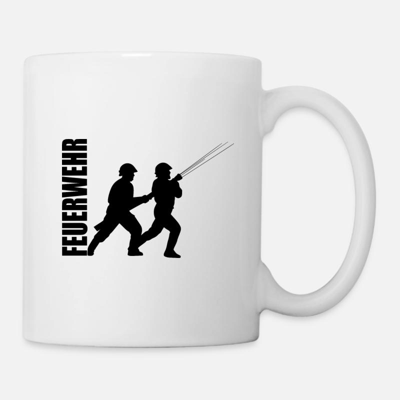 Feuerwehr - Tasse - Weiß