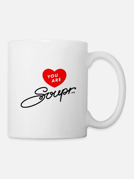 You Are Soupr (Heart) - Mug - white