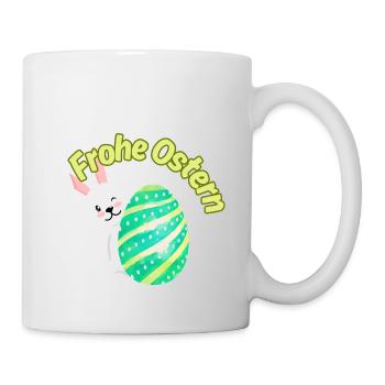 Frohe Ostern - Tasse - Weiß - Rechts
