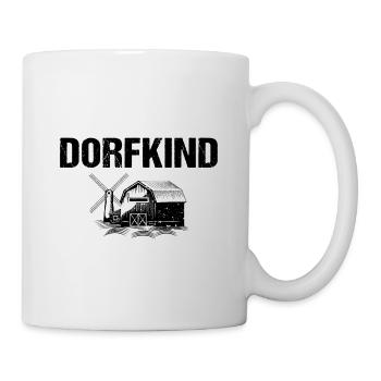 Dorfkind Bauernhof Landleben Dorf - Tasse - Weiß - Rechts