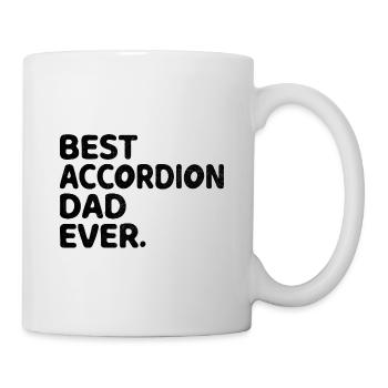 Bester Akkordeon-Vater aller Zeiten Akkordeons Akkordeonist Mu - Tasse - Weiß - Rechts