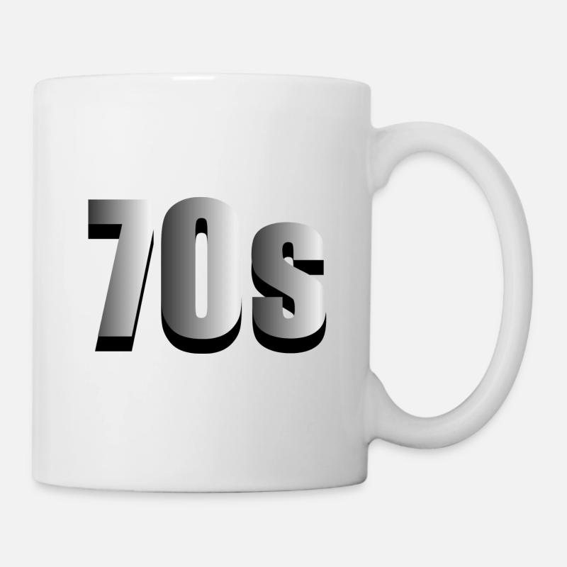 Années 70 - Mug blanc - blanc