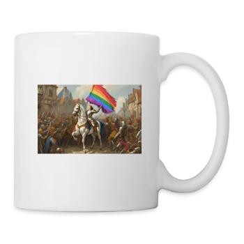 Pride Flagge x Jeanne d'Arc - Tasse - Weiß - Rechts