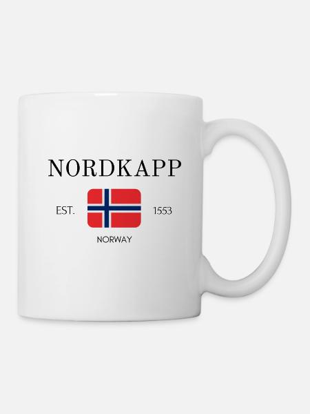 Nordkapp - Finnmark - Norway - Souvenir - Travel - Mug - white