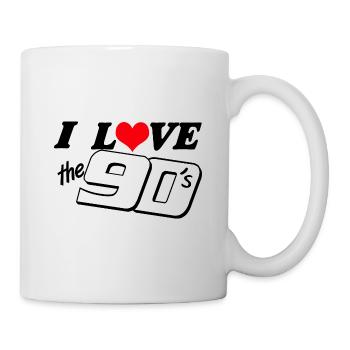90s Party , Theme Party , I love the 90s (25) - Mug - white - Right