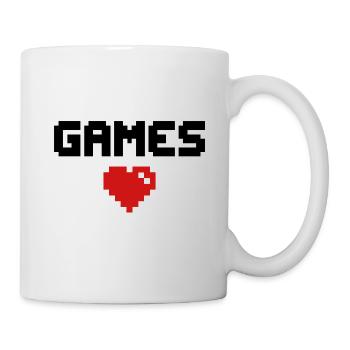 Games Herz Gamer - Tasse - Weiß - Rechts