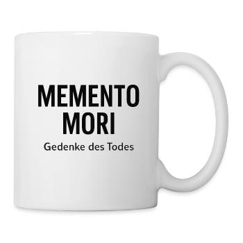 Memento Mori Stoic T-Shirt - Mug - white - Right