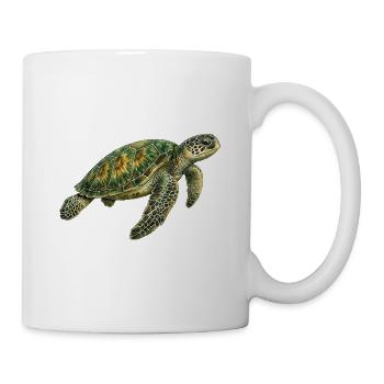 Green Turtle - Mug - white - Right