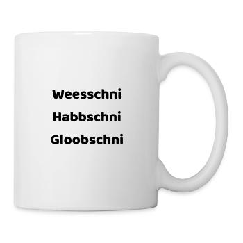 Kein Plan auf Sächsisch - Tasse - Weiß - Rechts