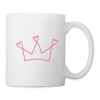Krone - Tasse - Weiß - Rechts