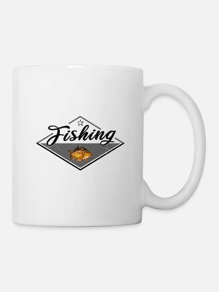 Pêche carpe rétro - Mug blanc - blanc