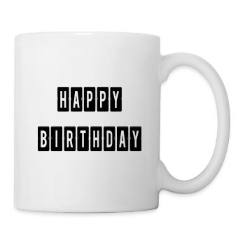 ALLES GUTE ZUM GEBURTSTAG. ALLES GUTE ZUM GEBURTSTAG. JAHRESTAG. - Tasse - Weiß - Rechts