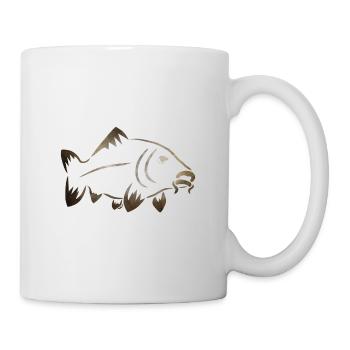 Carp Logo Fish Carphunter - Mug - white - Right