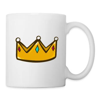 Krone - Tasse - Weiß - Rechts