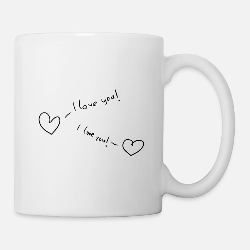 herzen herz - Tasse - Weiß