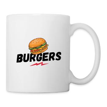 Burgers, Burgers, Hamburgers, BBQ, Grillades, Barbecue - Mug blanc - blanc - Droite