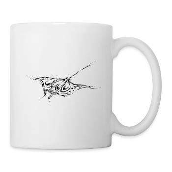Rochen - Tasse - Weiß - Rechts