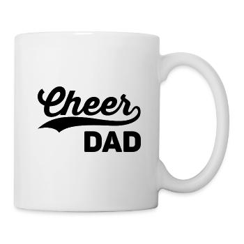 Cheer Dad The Only Thing I Flip Is My Wallet Gymna - Tasse - Weiß - Rechts