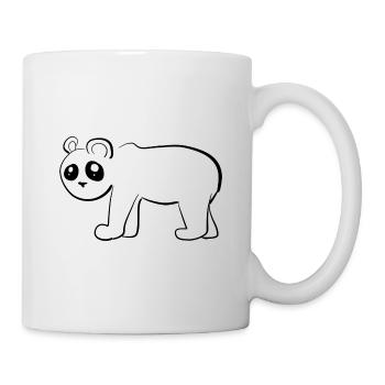 Panda Bear Symbole Animal - Mug blanc - blanc - Droite