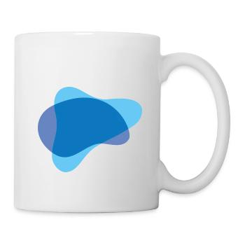 Farbkleckse Kleckse Farbspritzer Maler Geschenk - Tasse - Weiß - Rechts