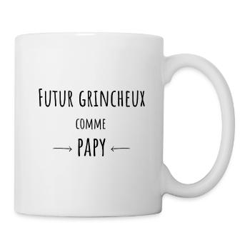 t-shirt Bébé Futur Grincheux Grognon Raleur - Mug blanc - blanc - Droite