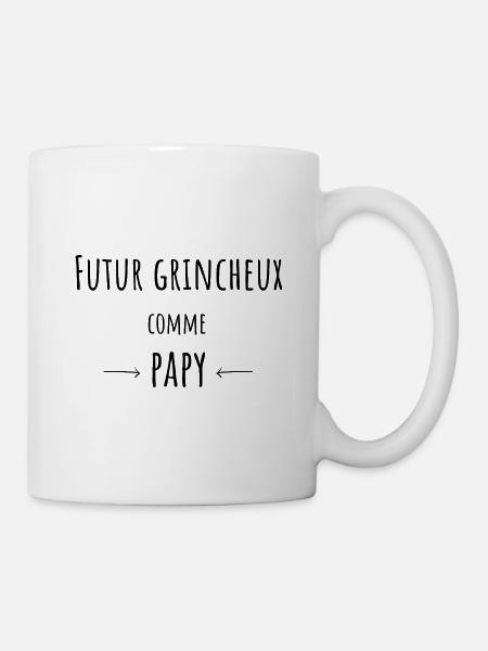 t-shirt Bébé Futur Grincheux Grognon Raleur - Mug blanc - blanc