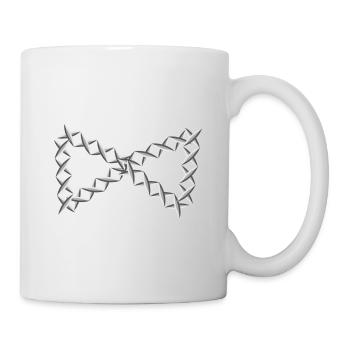 symbol cross form - Mug - white - Right