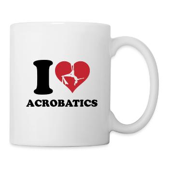 I Love Acrobatics Graphic Acrobat Gymnastics Gymna - Tasse - Weiß - Rechts