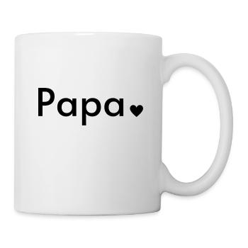 Papa - Mug blanc - blanc - Droite