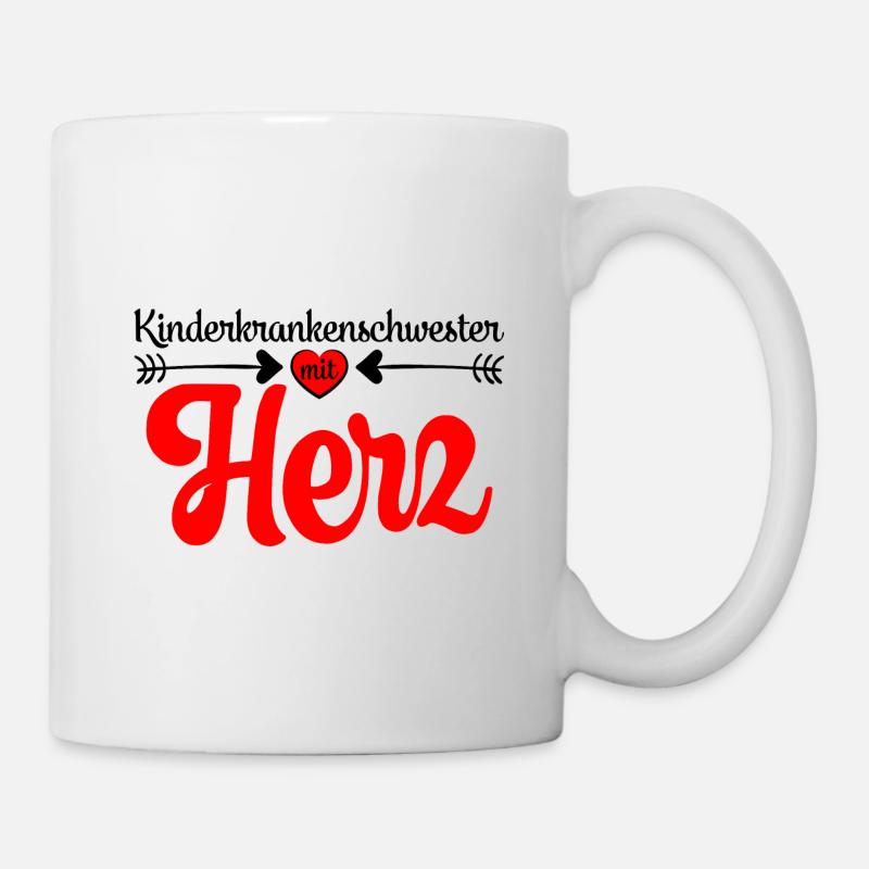 Kinderkrankenschwester Danke sagen Abschied - Tasse - Weiß