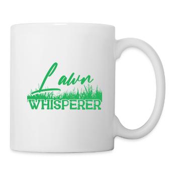 Rasenmäh Motiv I Rasenmäher für Gärtner - Tasse - Weiß - Rechts