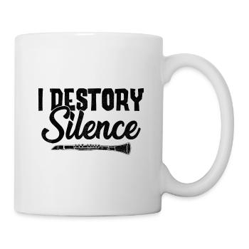 Oboe I Destroy Silence Oboe Basoonist Marching Ban - Mug - white - Right