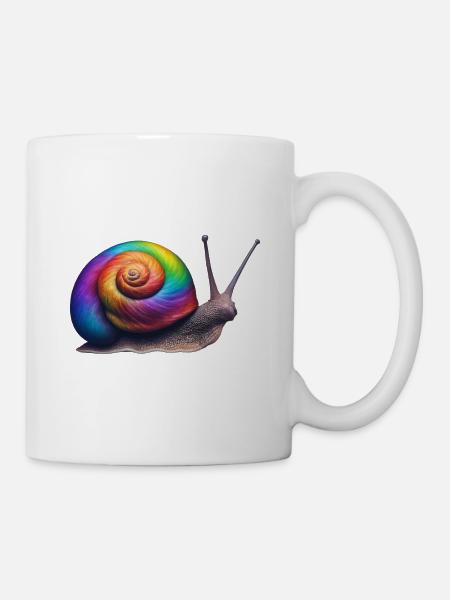 Escargot coloré 1 - Mug blanc - blanc