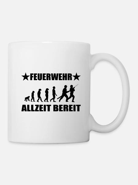 Feuerwehr - Tasse - Weiß