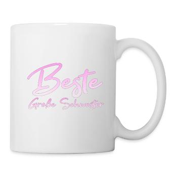 Beste Große Schwester - Tasse - Weiß - Rechts