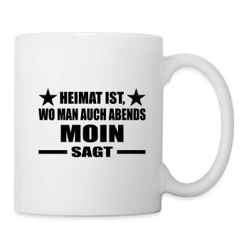 Moin - Tasse - Weiß - Rechts
