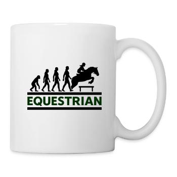 Equestrian Evolution Reiterin Geschenk Cool - Tasse - Weiß - Rechts