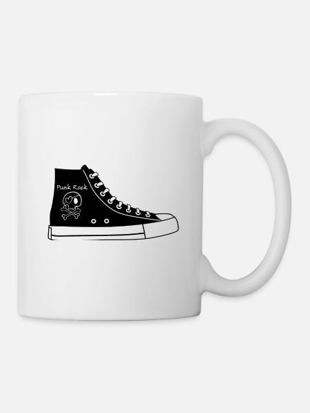 Punk Rock Chaussures - Mug blanc - blanc