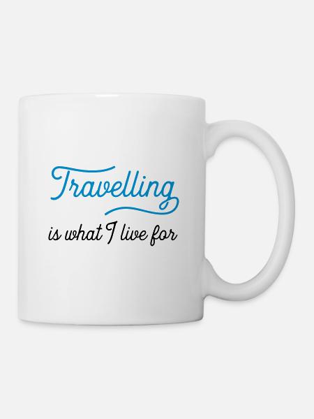 travellingiswhat - Mug blanc - blanc