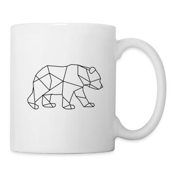 Bär Baer Animal Minimal - Tasse - Weiß - Rechts