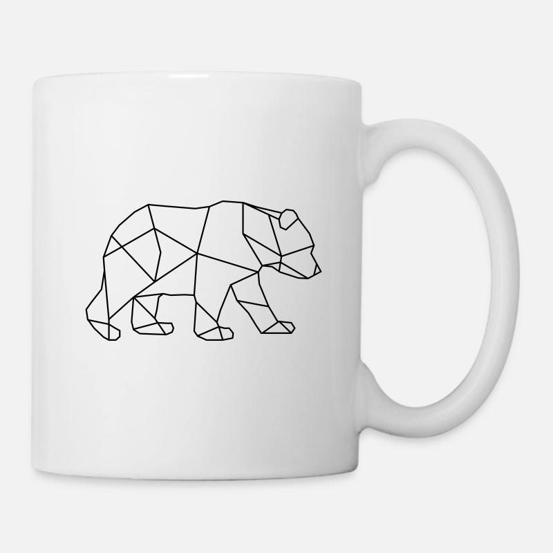 Ours Baer Animal Minimal - Mug blanc - blanc