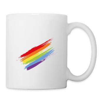 LGBT Pride Love Colorful Gift Rainbow Love - Mug blanc - blanc - Droite